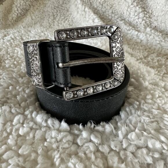 RELIC Woman’s Black with Rhinestones *Bling* Belt Plus Size 1x ~MISC BOX - Picture 3 of 10